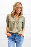 Casually Perfect Top - Olive