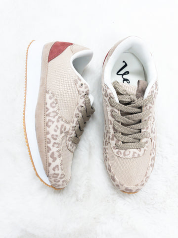Wild For You Sneaker - Mauve Leopard