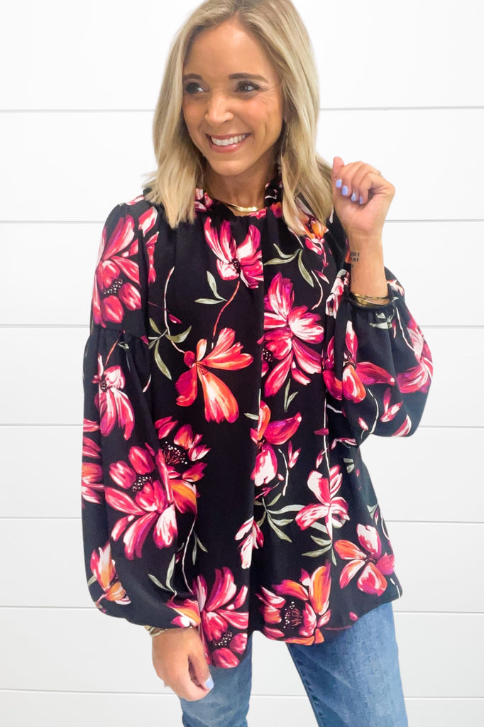 Tropical Nights Top - Black
