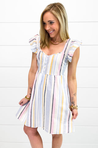 Living In The Moment Dress - Multi